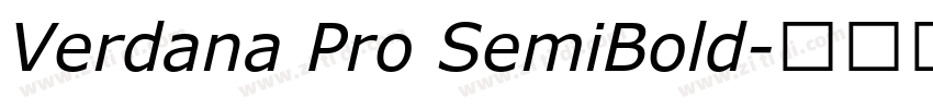 Verdana Pro SemiBold字体转换